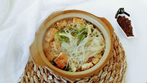 白菜豆腐粉丝虾