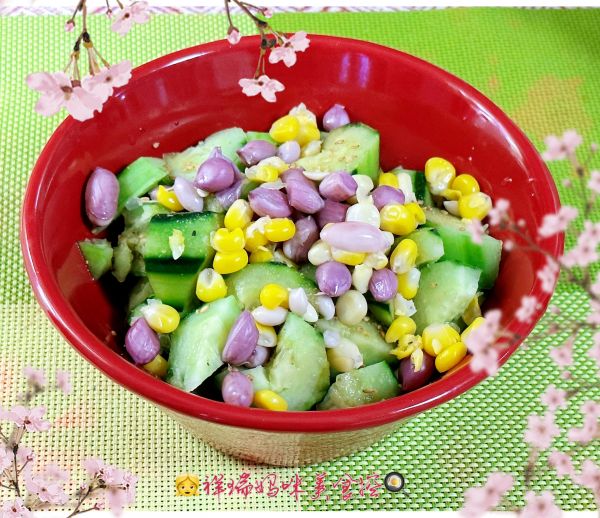 凉菜捞汁青瓜拌花生
