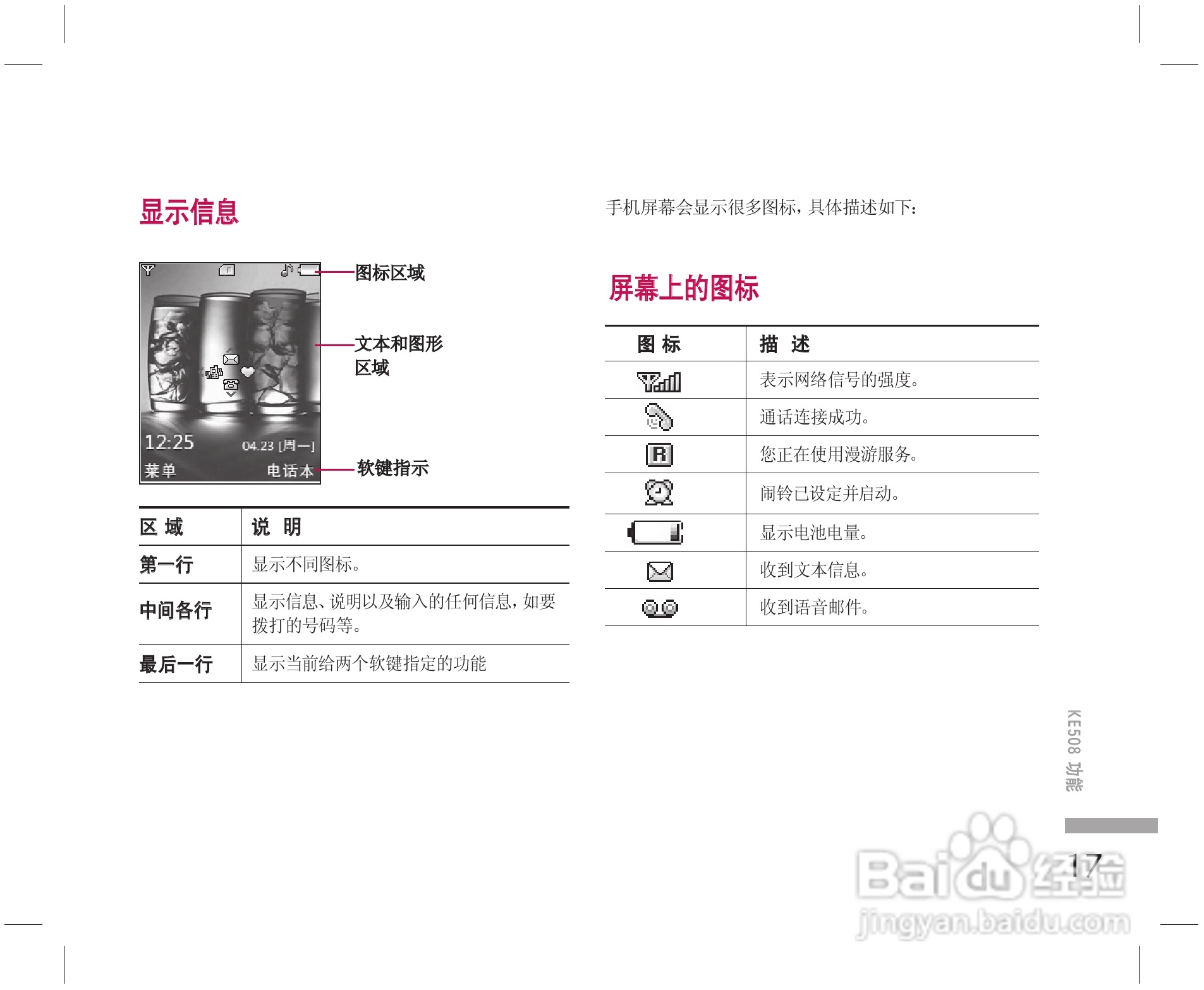 乐金手机KE508型使用说明书:[2]