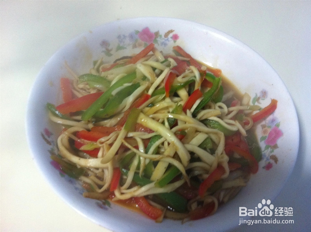 家常三丝杏鲍菇