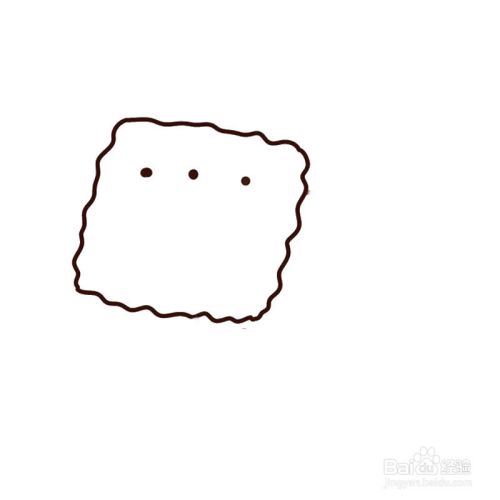 简笔画q版葱花饼的画法 百度经验