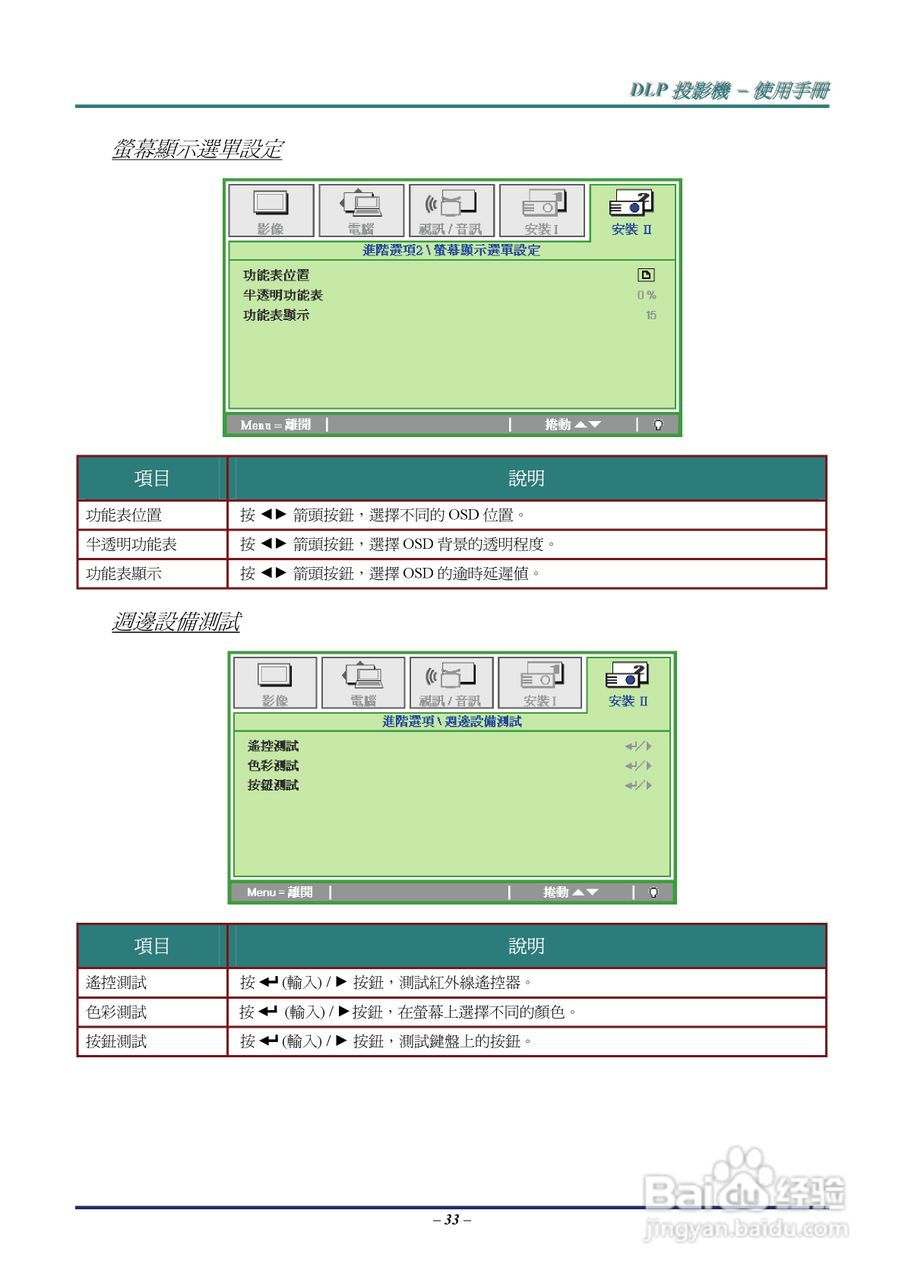 丽讯Vivitek D536-3D投影机说明书:[4]