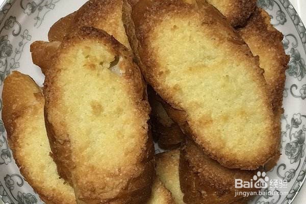 法式奶香面包片的做法大全