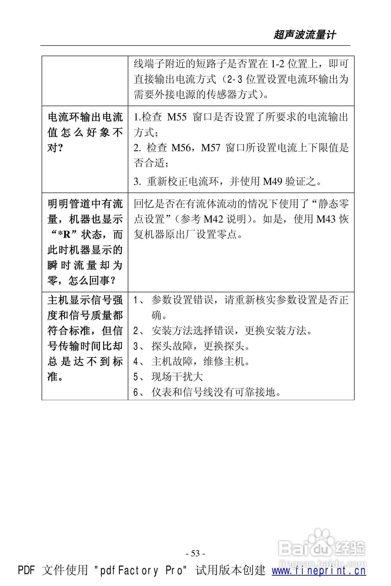威尔逊WSF-100型超声波流量计说明书:[6]
