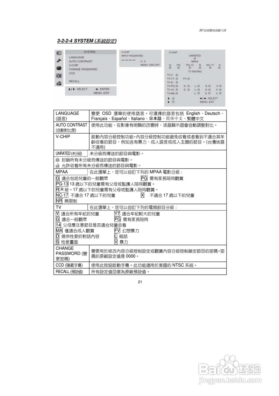 奇美多媒体液晶显示器N-3204型使用说明书:[3]