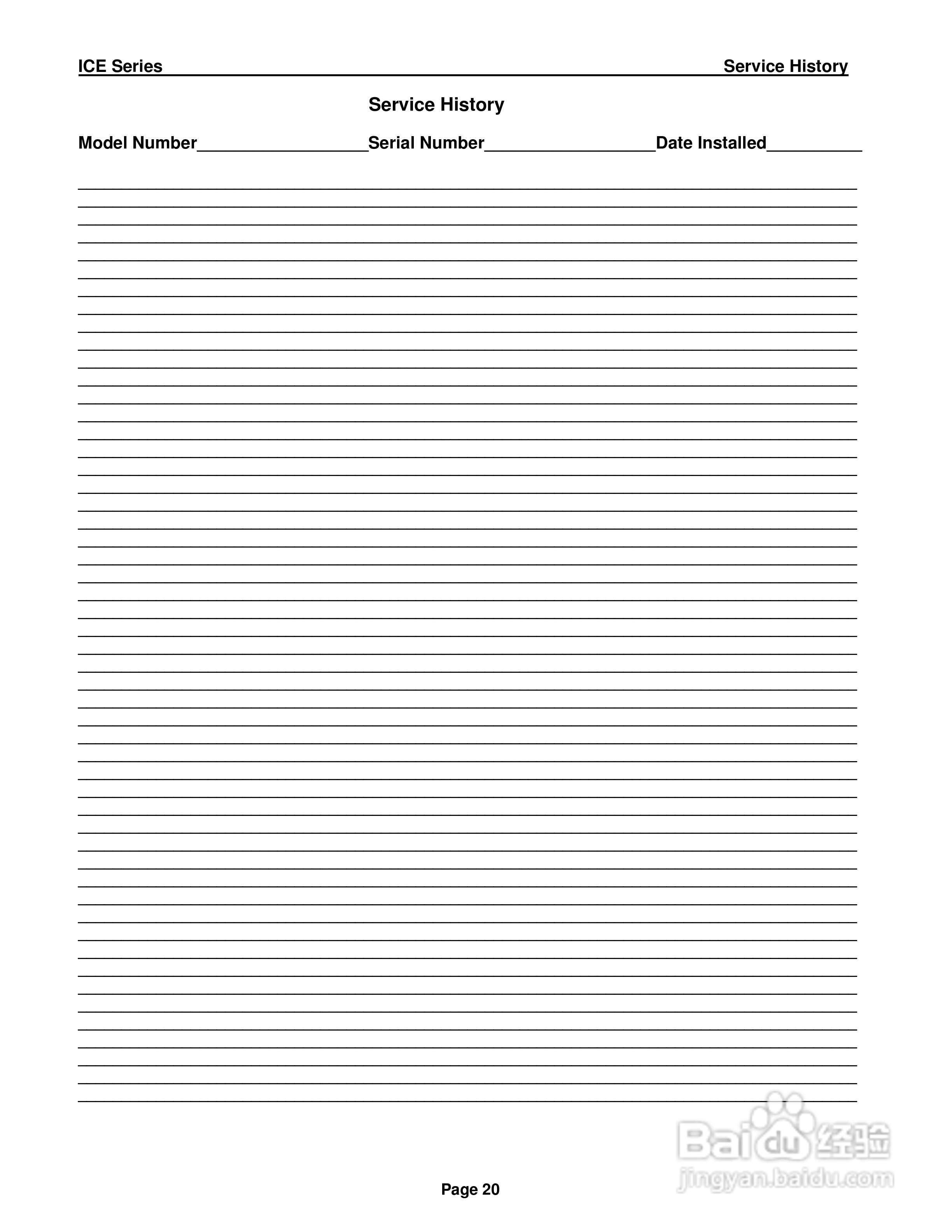 Ice-O-Matic ICEU225FA制冰机(方冰)使用手册安装手册:[3]