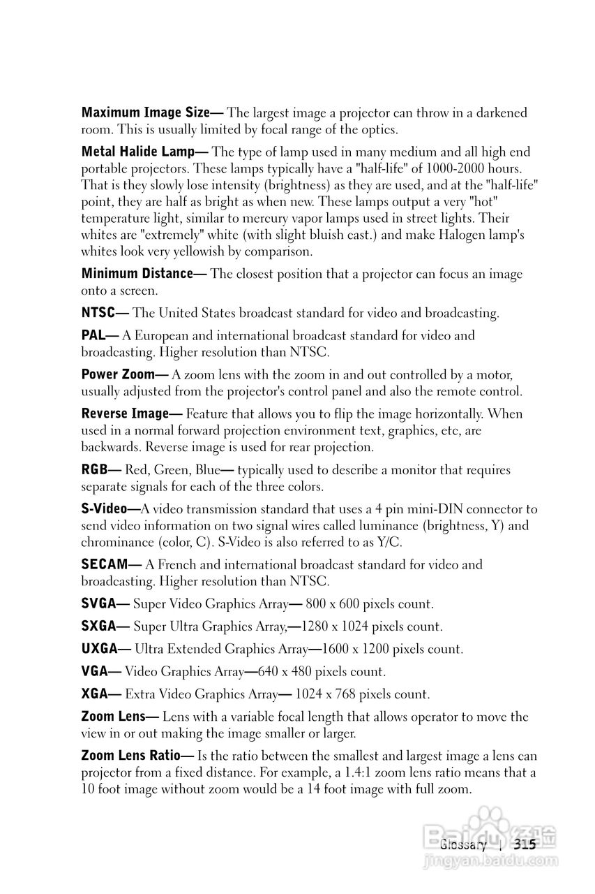DELL Dell 1100MP Projector投影机说明书:[32]