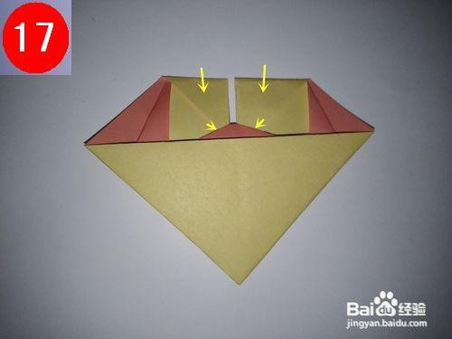 爱心领带的折纸艺术