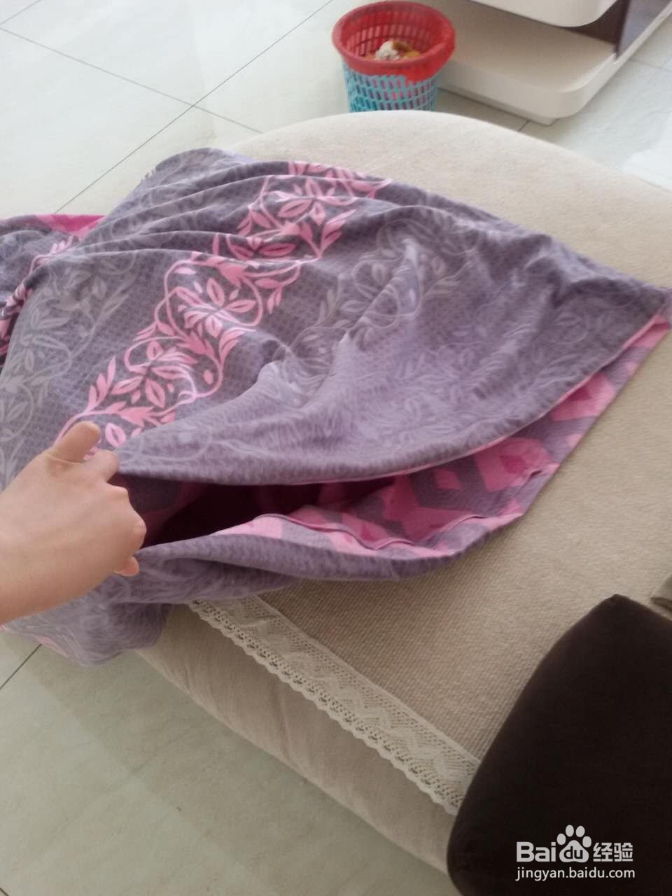 如何用普通衣架晒大被单和床单