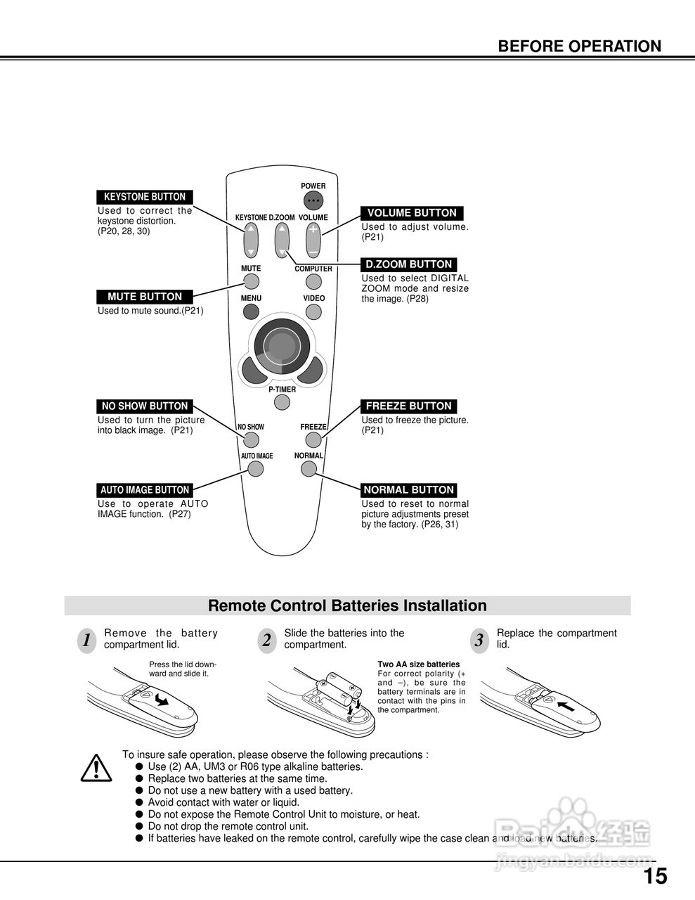 佳能LV-5100投影仪使用说明书:[2]