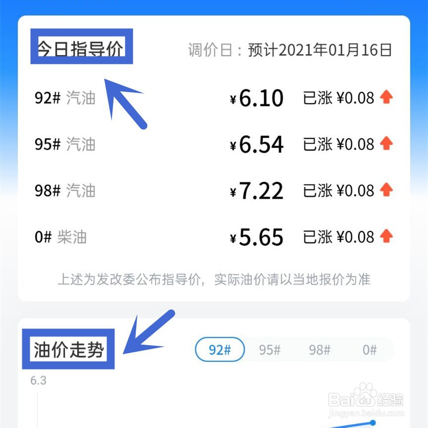 如何快速查询当地油价