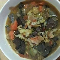 鸭血乱炖的制作方法