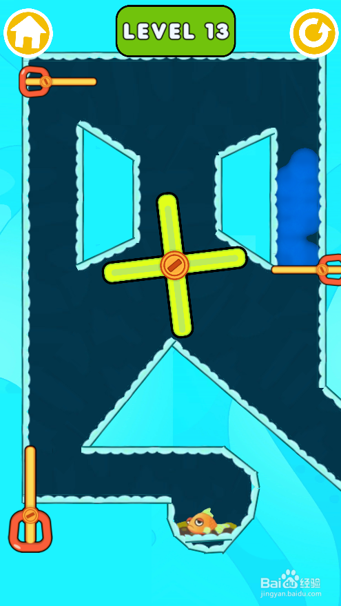 如何营救小金鱼（Level 13）
