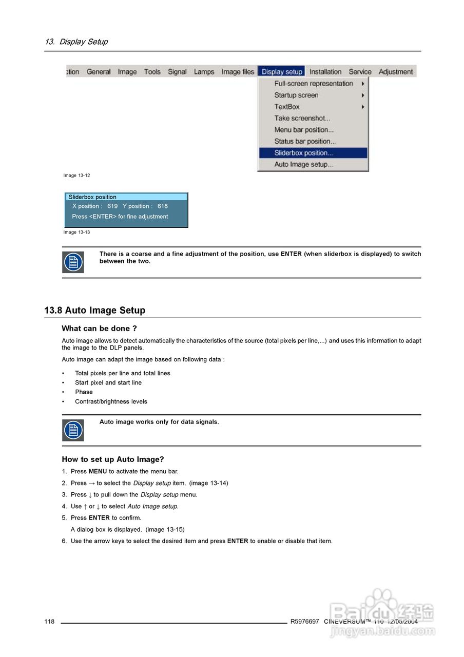 Barco巴可 Cine VERSUM 110投影机说明书:[13]
