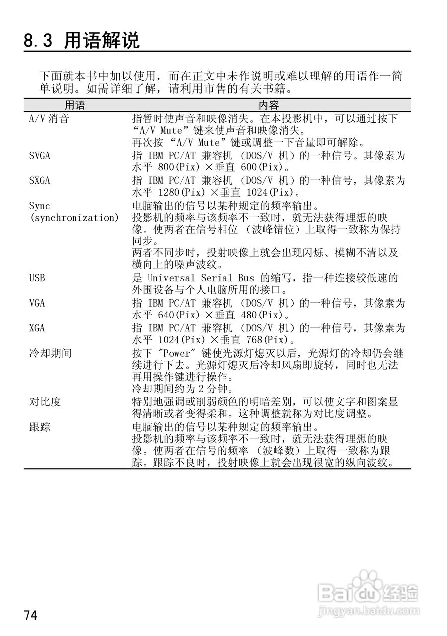爱普生EMP-50投影仪使用说明书:[8]