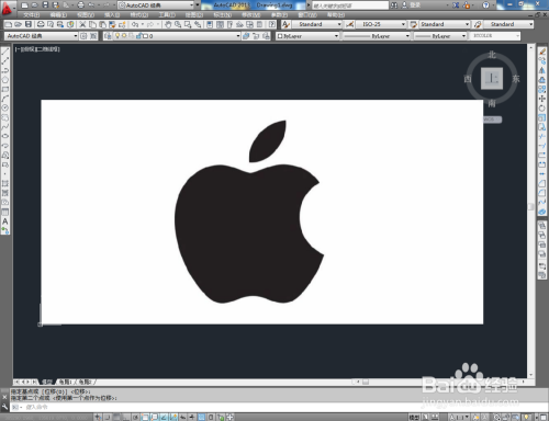 如何用CAD画苹果logo