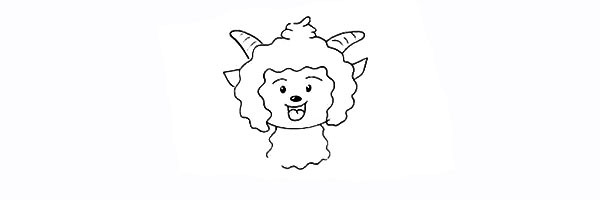 如何画懒羊羊的卡通简笔画教程