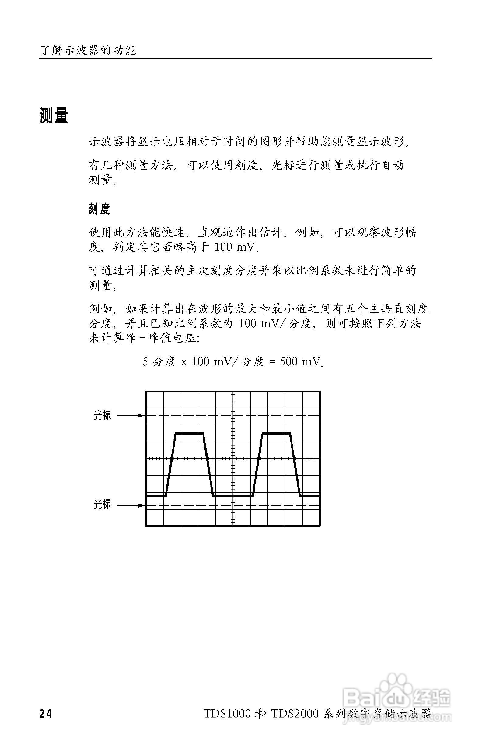 泰克TDS2024数字存储示波器用户手册:[5]