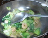 家常虾仁扒油菜新图文做法