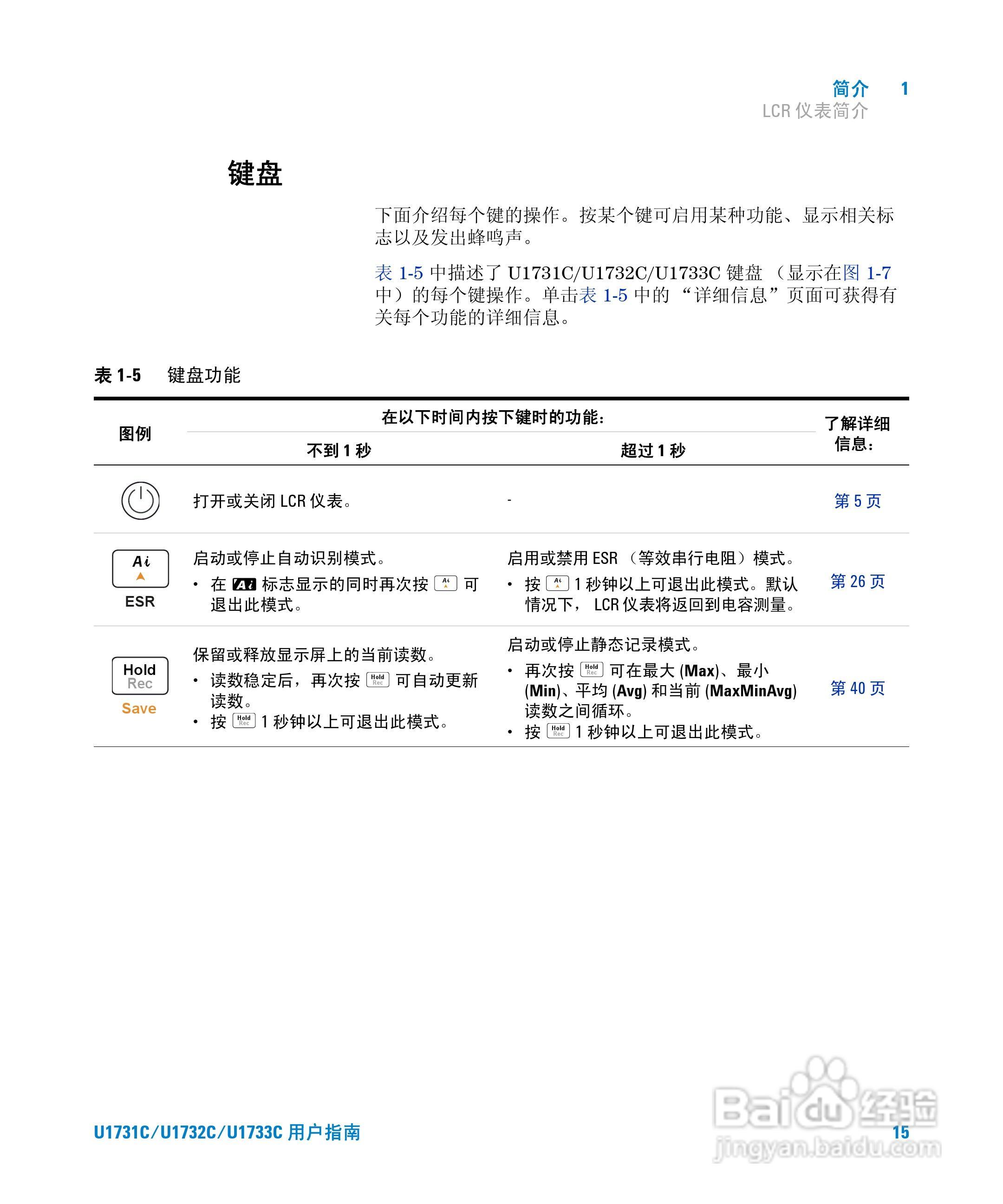 安捷伦U1733C手持式LCR仪表用户指南:[4]