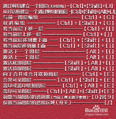 Photoshop快捷键大全
