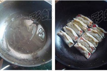 西红柿鸡蛋锅贴怎么做