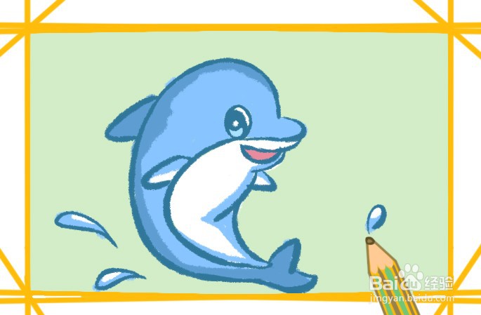 海豚怎么画好看