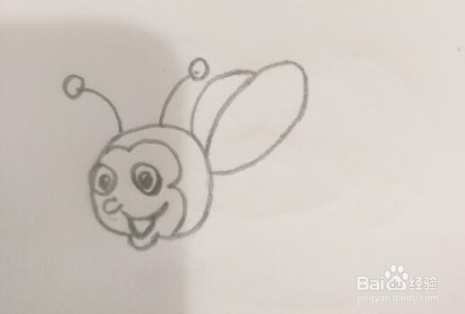 如何画一只小蜜蜂？