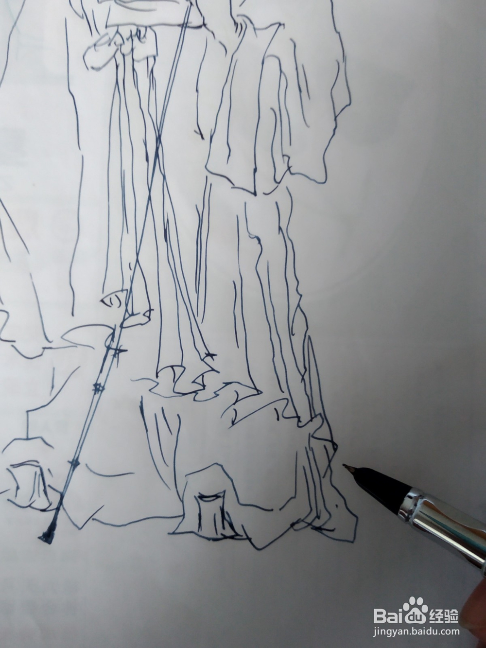 陈鸿绶高士的画法