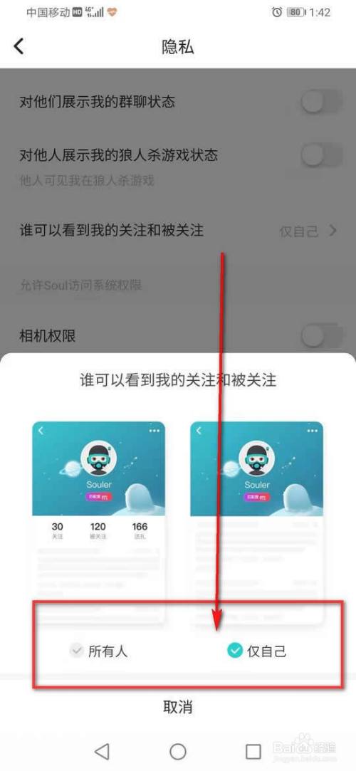 soul怎麼設置誰可以看到我的關注與被關注