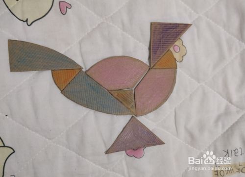 用蛋形九巧板怎么拼一只鸟(14)?