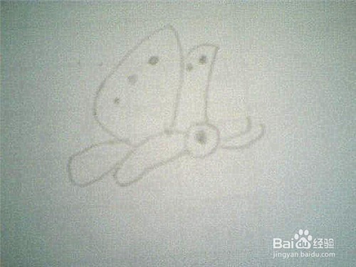 简笔画蝴蝶的画法：