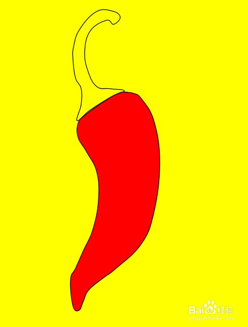 画辣椒的简笔画