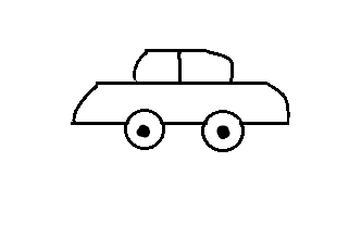 小轿车简笔画怎么画(超简单)