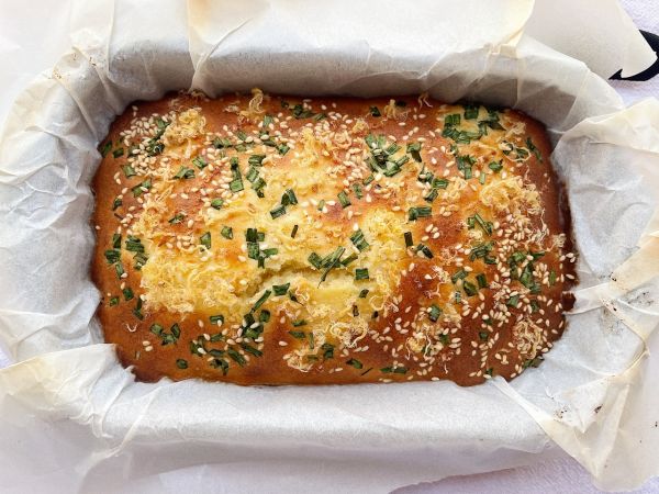 生酮葱花肉松奶香蛋糕