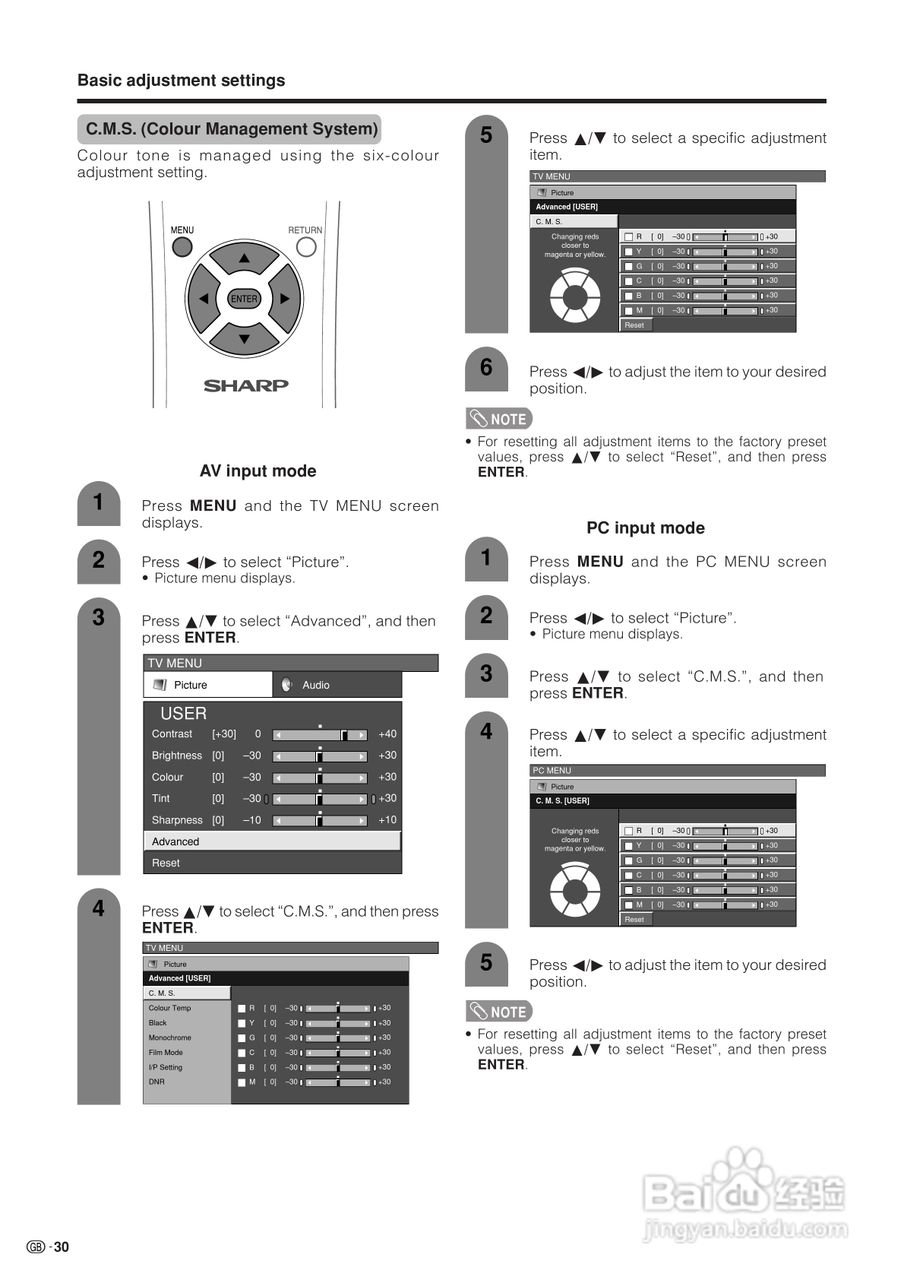 SHARP LC-60HV4H 液晶彩色电视机使用说明书:[4]