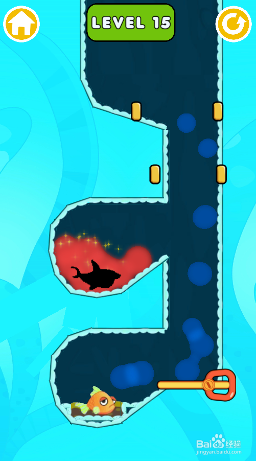 Fish Rescue Pull The Pin的Level 15怎样过关