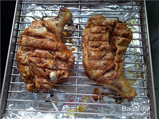 烤箱烤鸡全腿的做法