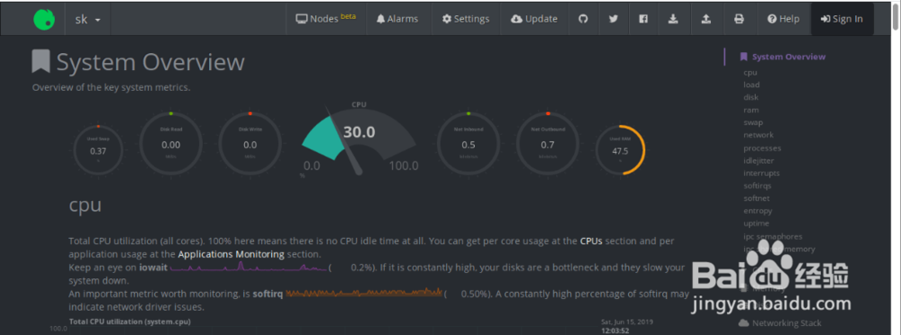 Linux性能监控工具NetData(界面级)