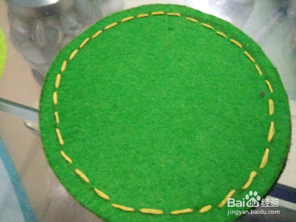 好看的不织布西瓜杯垫