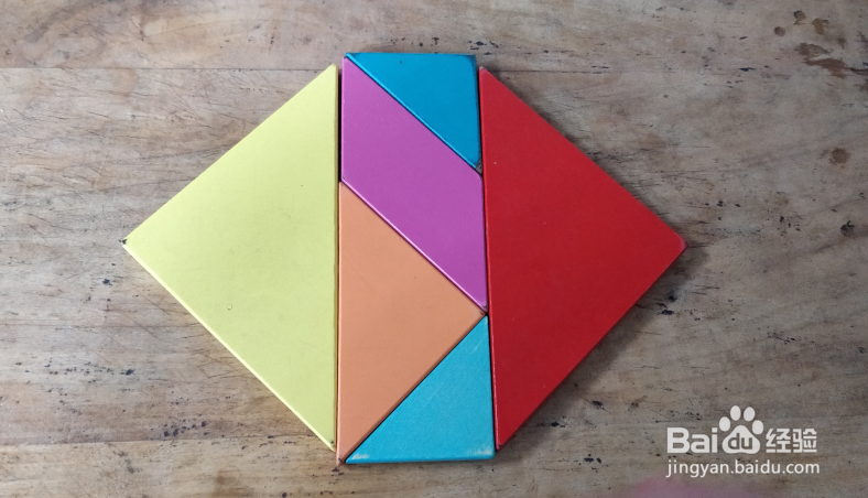 用七巧板怎样拼鼓槌?