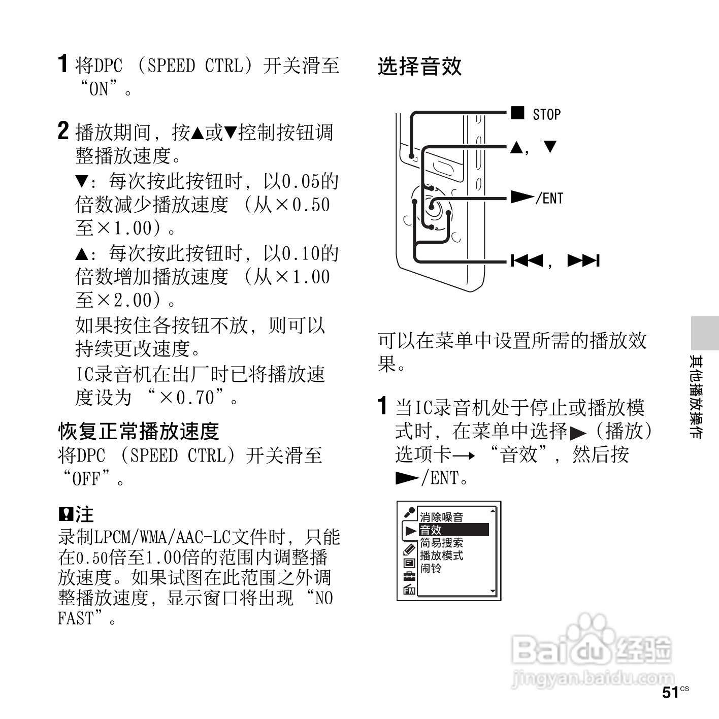 索尼ICD-UX512F数码录音笔使用说明书:[6]