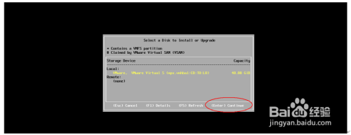 如何在虚拟机里面通过镜像安装 vSphere ESXI