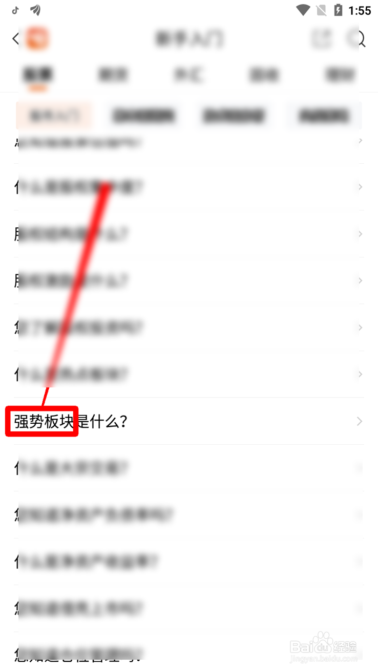 东方财富怎么理解强势板块