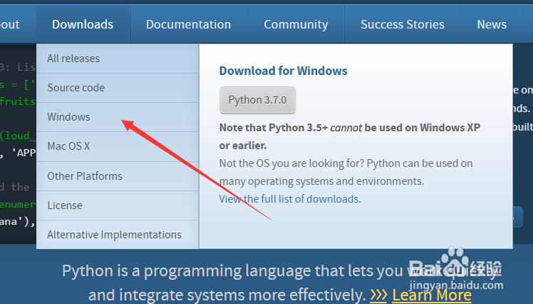 win10 64位怎么下载安装python