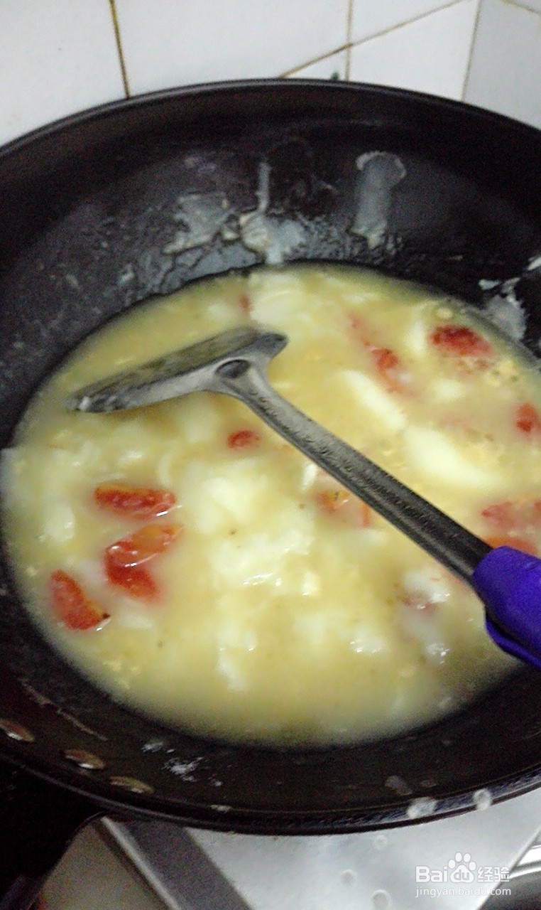 小西红柿面疙瘩汤的早餐做法