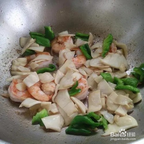 杏鲍菇烧虾仁