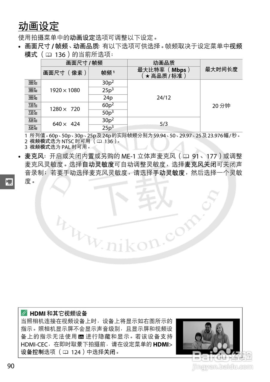 尼康 D3200数码相机说明书:[11]
