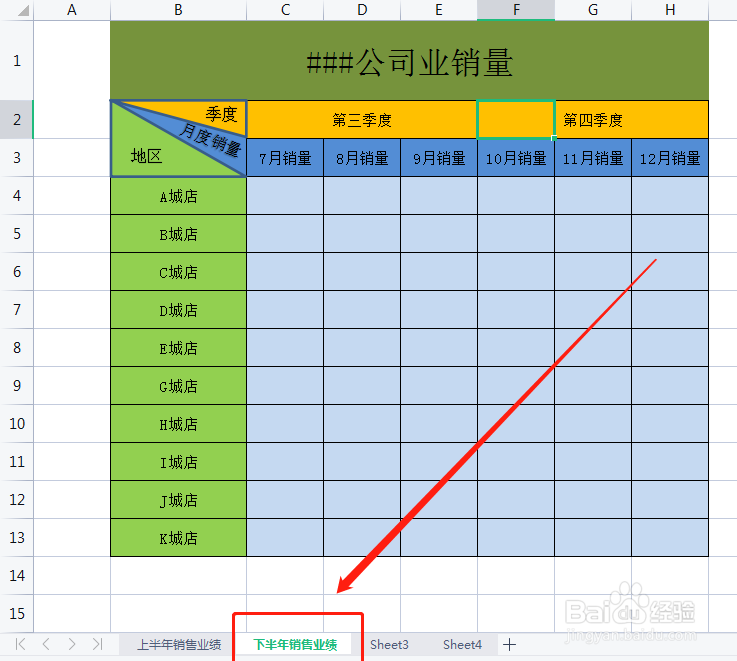 Excel表格怎么修改工作表名称