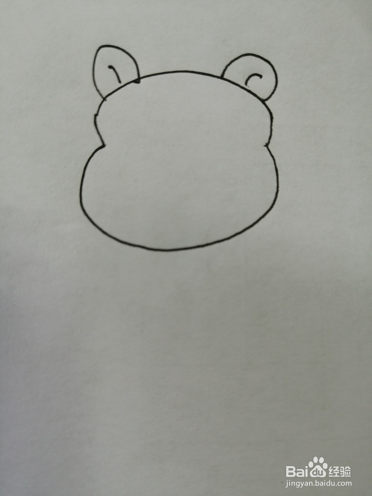 可爱的小河马怎么画